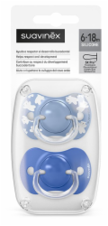 Suavinex 309065-FYZIOLOGICKÝ dudlík SX PRO 6-18M 2ks MODRÝ WILD&FREE