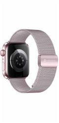 ForCell Magnetický ocelový řemínek Apple Watch F-Design FA14 42 / 44 / 45 / 49 mm růžový