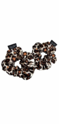 Glov Saténové gumičky do vlasů Satin Scrunchies S/M Gepard 2 ks