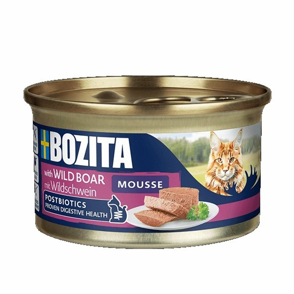 BOZITA Mousse Wild boar - mokré krmivo pro kočky - 85g