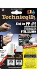 Technicqll Lepidlo na PP, PE a PTFE 8ml + 8g na blistru /vyrábí se na zakázku/