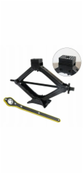 Forcekraft Trapézový zvedák s gumou 1,5t s ráčnou (min. výška 110 mm, max. výška 400 mm)