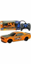 LeanToys Sportovní auto na dálkové ovládání 1:24 oranžové