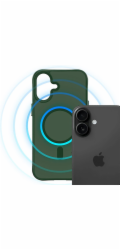 3MK Apple iPhone 16 - kouřový kryt MagCase zelený