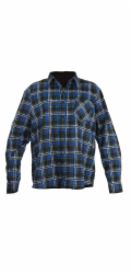 Lahti Pro Modrá flanelová košile s kostkami, velikost XL, LPKF3XL