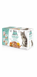 Brit Care Cat Sterilized Flavour Box Pouch - mokré krmivo pro kočky - 12x85 g