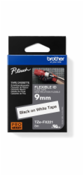 BROTHER TZEFX221 - kazeta TZ šířky 9mm, flexibilní páskou TZE-FX221, bílá/černé písmo