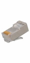 Konektor RJ45 CAT6 STP 8p8c na drát,100ks
