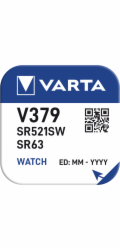 Varta stříbrný knoflíkový článek 379, baterie