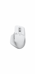 Logitech bezdrátová myš MX Master 3s - USB-C/ 8000dpi/ Logitech Flow/Bolt/7 tlačítek/tichá - bílo šedá
