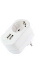 Schwaiger Schwaiger USB Ladeadapter 230V s Steckdose weiß