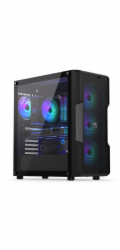 Endorfy Regnum 400 ARGB EY2A009 Endorfy skříň Regnum 400 ARGB / ATX / 4x120mm ARGB / 2xUSB / prosklená bočnice / černá