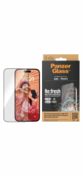 PanzerGlass ochranné sklo UWF Refresh pre iPhone 15 - Black Frame