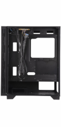 BitFenix skříň Flow ARGB/ ATX / 4x120mm ARGB fan / 2xUSB 3.0  / tvrzené sklo / černá