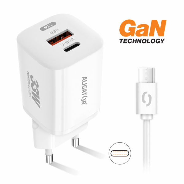 ALIGATOR CHPD0021 ALIGATOR chytrá síťová nabíječka GaN, P...