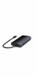 Satechi Satechi USB-C Multiport Adapter 8K - USB-C adaptér (USB-C, HDMI, 3x USB 3.2 Gen 2 10Gbps, 1x USB 3.2 Gen 1 5Gbps, UHS-II čtečka SD karet, Ethernet port) (půlnoc)