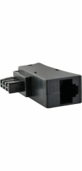 Schwaiger TAE/DSL zástrčkový adaptér černý