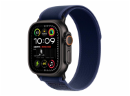 Apple Watch 49mm Blue Trail Loop - S/M - Black Titanium Finish