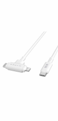 Hyper kábel HyperJuice USB-C/Lightning Hybrid Silicone Cable 1.5m - White