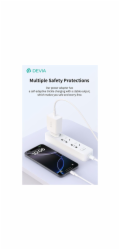 Deví síťová nabíječka Rocket Series PD Quick Charger 45W + Cable - White