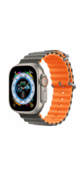 Deví řemínek Deluxe Series Sport6 Silicone Two-tone Band 44/45/49mm - Gray/Orange