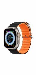 Deví řemínek Deluxe Series Sport6 Silicone Two-tone Band 44/45/49mm - Black/Orange