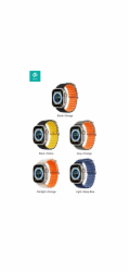 Deví řemínek Deluxe Series Sport6 Silicone Two-tone Band 40/41mm - Gray/Orange