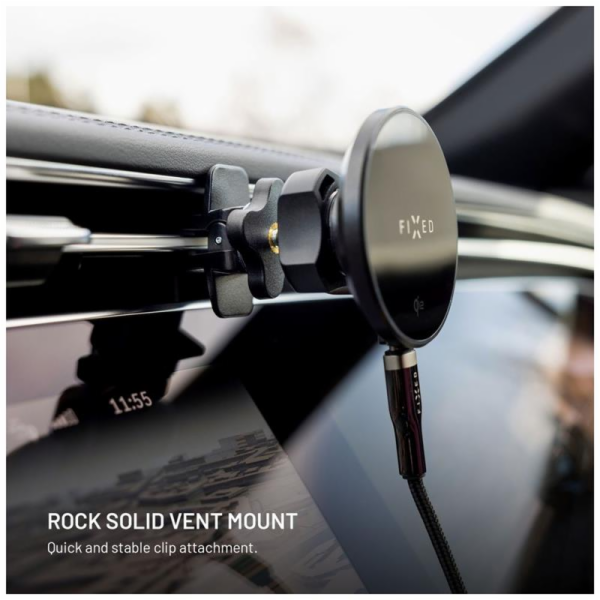 FIXED MagRound 2, držiak s bezdrôtovým nabíjaním,15W, Qi2...