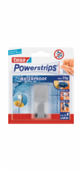 Tesa Voděodolné háčky z nerezové oceli s 2 velkými proužky Powerstrips