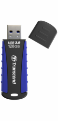 Transcend 128GB JetFlash 810 USB 3.1 (Gen 1) flash disk, černo/modrý, odolá nárazu, tlaku, prachu i vodě