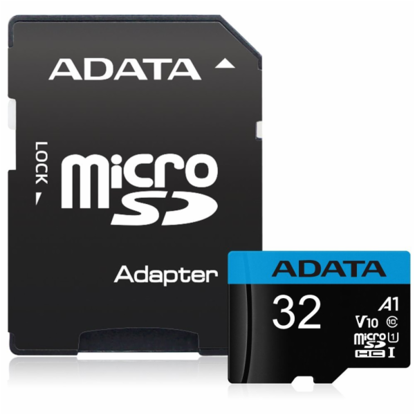 Adata/micro SDHC/32GB/UHS-I U1 / Class 10/+ Adaptér