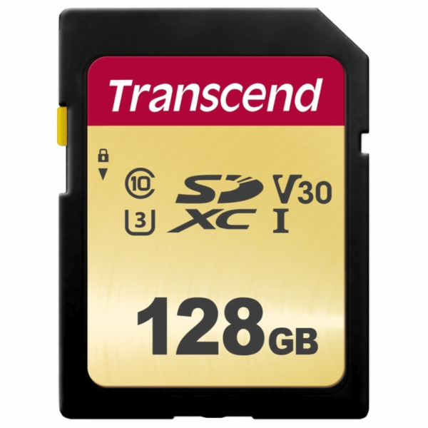 Transcend SDXC 500S        128GB Class 10 UHS-I U3 V30