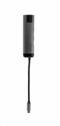 VERBATIM 49141 USB-C Multiport HUB, 2x USB 3.0, 1x USB-C, HDMI, LAN, šedá dokovací stanice