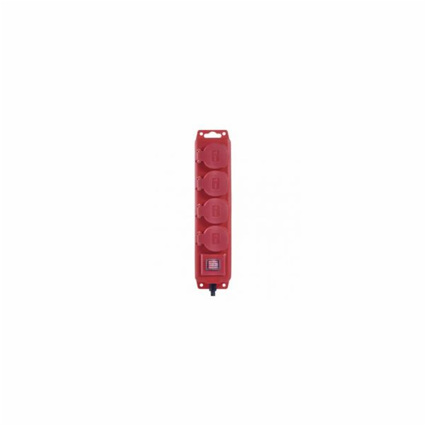 Prodlužovací kabel 3m / 4 zásuvky / s vypínačem / černo-č...