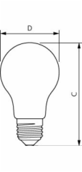 LED žárovka PHILIPS, A60, E27, 10,5 W, 1521 lm, 2700 K