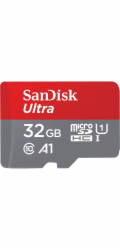 SanDisk Ultra - Paměťová karta flash (adaptér microSDHC - SD zahrnuto) - 32 GB - A1 / UHS-I U1 / Class10 - microSDHC UHS-I
