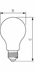 LED žárovka PHILIPS, A67, E27, 13 W, 2000 lm, 2700 K