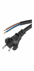 Kabel flexo guma 2x1mm, černá, 3m S03030