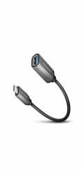 AXAGON RUCM-AFAC, kabelová redukce USB-C (M) <-> USB-A (F), 20cm, USB 3.2 Gen 1, 3A, ALU