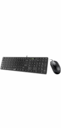 GENIUS set klávesnice + myš Slimstar C126/ Drátový set/ USB/ černá/ CZ+SK layout
