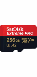 SanDisk microSDXC          256GB Extreme Pro A2 C10 V30 UHS-I U3