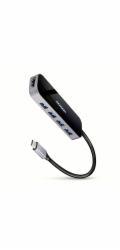 AXAGON HMC-6H4A, USB 3.2 Gen 1 hub, porty 4x USB-A, HDMI 4k/30Hz, PD 100W, kabel USB-C 20cm