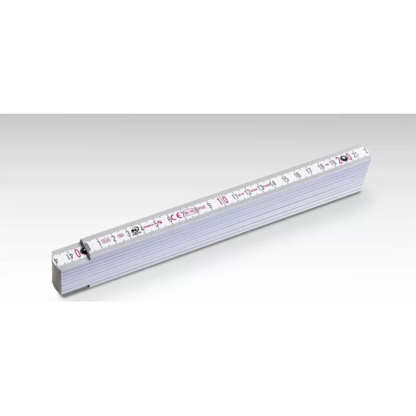 Stabila Dřevěný skládací metr buk 1407 GEO, 2 m, bílý