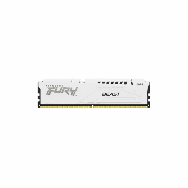 KINGSTON DIMM DDR5 16GB 5200MT/s CL40 FURY Beast Bílá XMP
