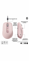 Logitech myš MX Anywhere 3S, růžová, EMEA