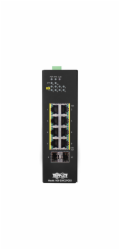 Přepínač 8x zdroj Lite Managed Ethernet Switch, 10/100/1000Mb/s, 2GbE SFP, PoE+ 30W, -10°?+60°C, DIN