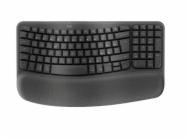 Logitech klávesnice Wave keys - bezdrátová/bluetooth/ergonomická/CZ/SK - grafitová