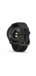 Garmin vivomove Trend, Nerezová luneta Slate, pouzdro Black, silikonový řemínek