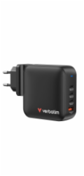 Verbatim Mini GaN Charger 165W 3xUSB-C 1xUSB-A US/EU/UK A.32216