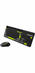 CANYON HSET-W5 bezdrátový SET CS klávesnice + optická myš, 2,4 Ghz, 105 kláves, černý